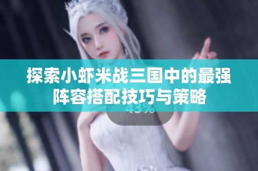 探索小虾米战三国中的最强阵容搭配技巧与策略