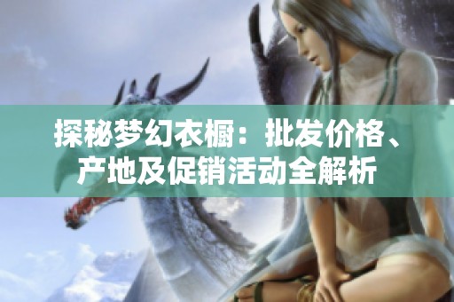 探秘梦幻衣橱：批发价格、产地及促销活动全解析