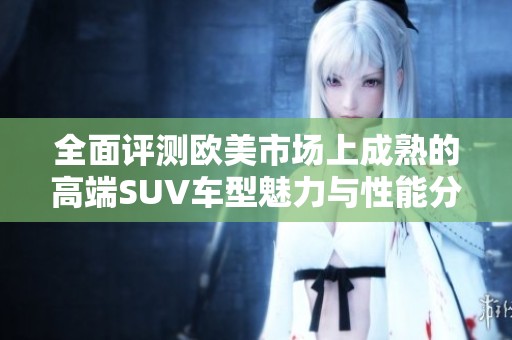 全面评测欧美市场上成熟的高端SUV车型魅力与性能分析