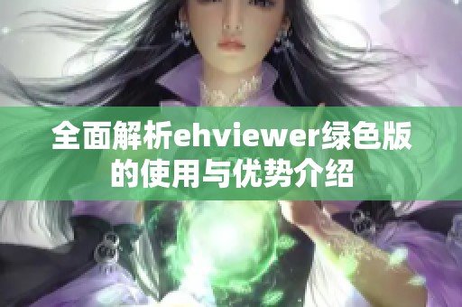 全面解析ehviewer绿色版的使用与优势介绍