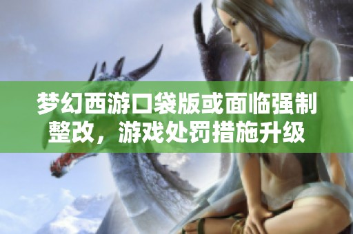 梦幻西游口袋版或面临强制整改，游戏处罚措施升级