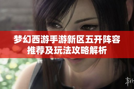 梦幻西游手游新区五开阵容推荐及玩法攻略解析