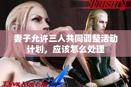 妻子允许三人共同调整活动计划，应该怎么处理