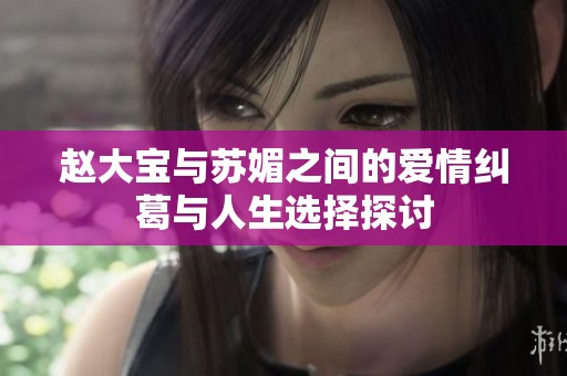 赵大宝与苏媚之间的爱情纠葛与人生选择探讨