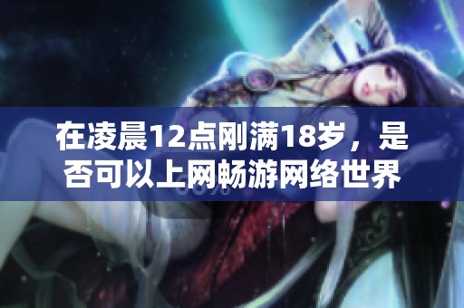 在凌晨12点刚满18岁，是否可以上网畅游网络世界