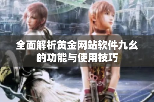 全面解析黄金网站软件九幺的功能与使用技巧