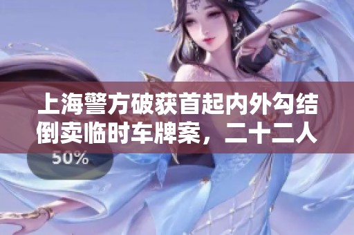 上海警方破获首起内外勾结倒卖临时车牌案，二十二人悉数落网
