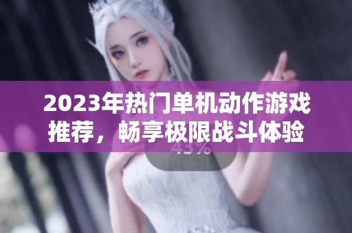 2023年热门单机动作游戏推荐，畅享极限战斗体验