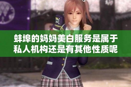 蚌埠的妈妈美白服务是属于私人机构还是有其他性质呢