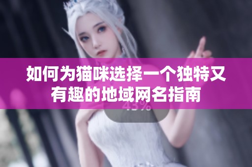 如何为猫咪选择一个独特又有趣的地域网名指南