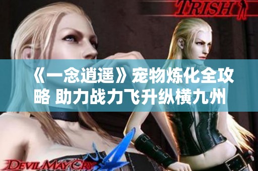 《一念逍遥》宠物炼化全攻略 助力战力飞升纵横九州