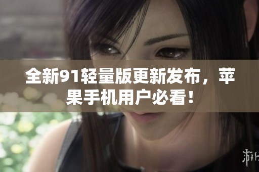 全新91轻量版更新发布，苹果手机用户必看！
