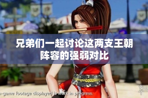 兄弟们一起讨论这两支王朝阵容的强弱对比