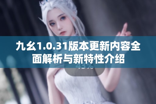 九幺1.0.31版本更新内容全面解析与新特性介绍