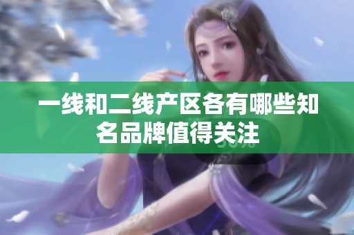 一线和二线产区各有哪些知名品牌值得关注