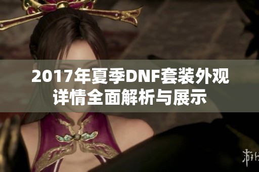 2017年夏季DNF套装外观详情全面解析与展示