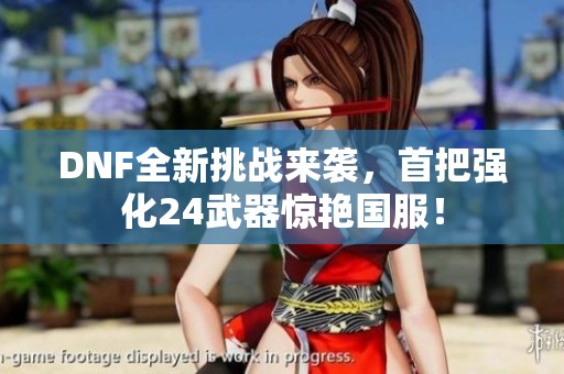 DNF全新挑战来袭，首把强化24武器惊艳国服！