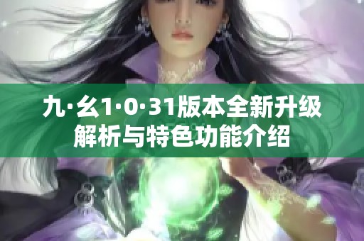九·幺1·0·31版本全新升级解析与特色功能介绍