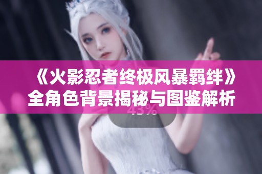 《火影忍者终极风暴羁绊》全角色背景揭秘与图鉴解析