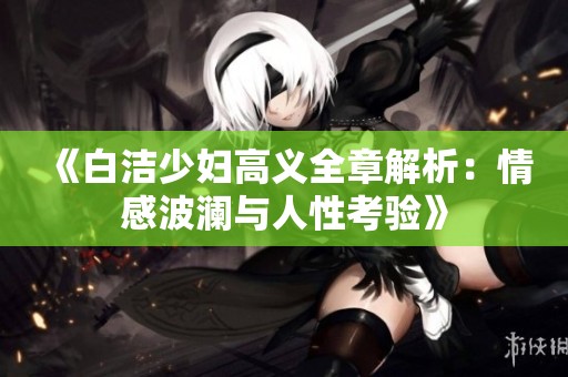 《白洁少妇高义全章解析：情感波澜与人性考验》