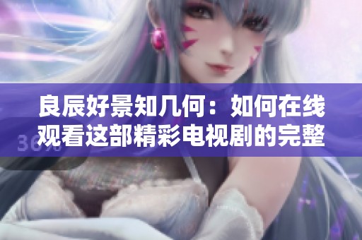 良辰好景知几何：如何在线观看这部精彩电视剧的完整指南
