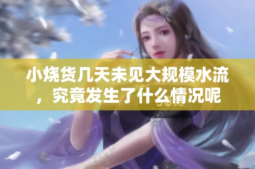 小烧货几天未见大规模水流，究竟发生了什么情况呢