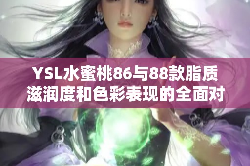 YSL水蜜桃86与88款脂质滋润度和色彩表现的全面对比分析
