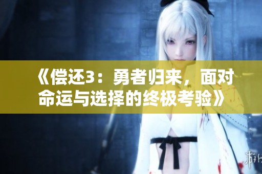 《偿还3：勇者归来，面对命运与选择的终极考验》