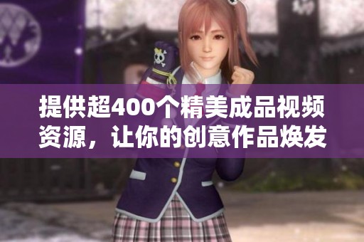 提供超400个精美成品视频资源，让你的创意作品焕发新光彩