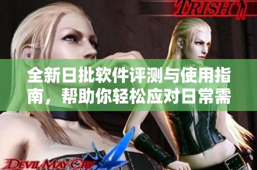 全新日批软件评测与使用指南，帮助你轻松应对日常需求