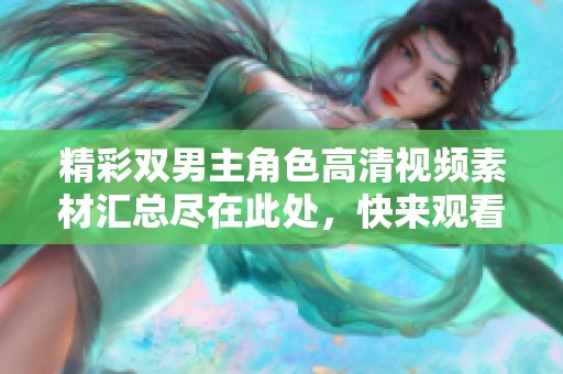 精彩双男主角色高清视频素材汇总尽在此处，快来观看吧