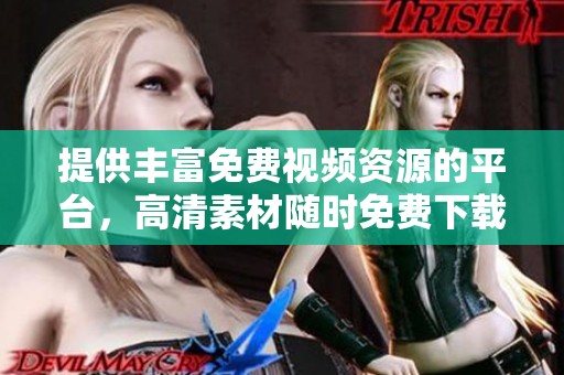 提供丰富免费视频资源的平台，高清素材随时免费下载使用