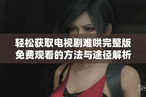 轻松获取电视剧难哄完整版免费观看的方法与途径解析