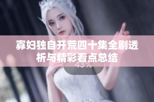 寡妇独自开荒四十集全剧透析与精彩看点总结
