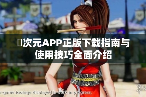 囧次元APP正版下载指南与使用技巧全面介绍