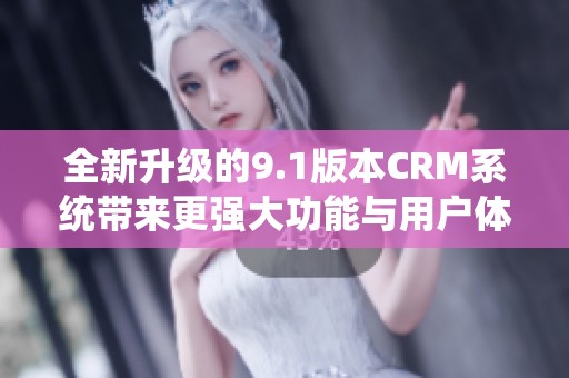 全新升级的9.1版本CRM系统带来更强大功能与用户体验优化