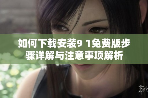 如何下载安装9 1免费版步骤详解与注意事项解析
