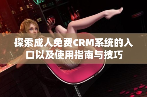 探索成人免费CRM系统的入口以及使用指南与技巧