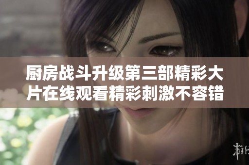 厨房战斗升级第三部精彩大片在线观看精彩刺激不容错过