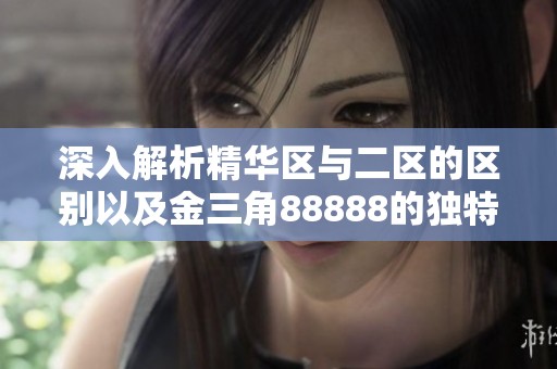 深入解析精华区与二区的区别以及金三角88888的独特魅力